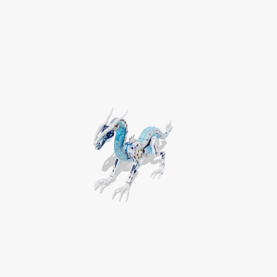 Futuristic Mechanized Serpent model pack